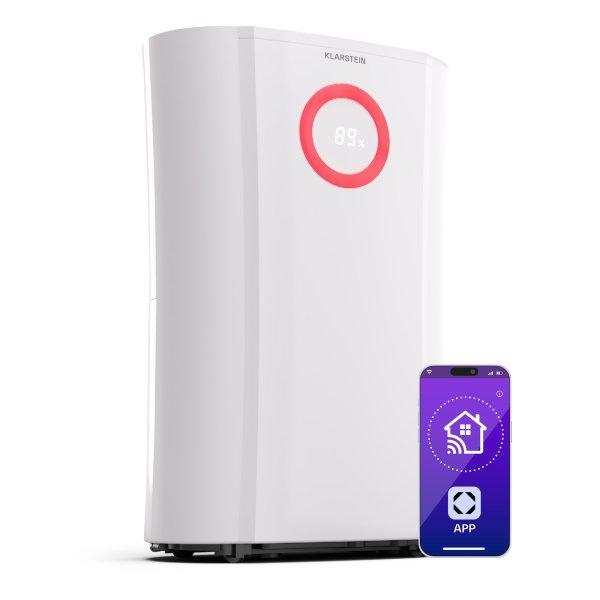 Klarstein DryFy Pro Connect 20 Smart, párátlanító, WiFi, kompresszió, 20
l/d, 20 - 30 m²