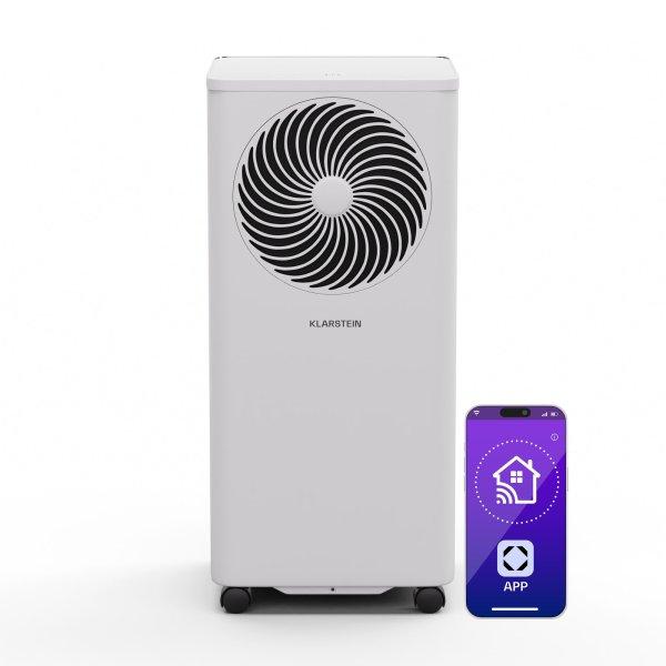 Klarstein Aero Ring 7K, Smart, légkondicionáló, 7 000 BTU, mobil és
intelligens, max. 25 m², hangvezérlés