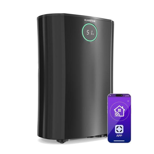 Klarstein DryFy ProConnect 16L párátlanító, 16 l/nap, 24 m², WiFi, App, LED
kijelző, 24 órás időzítő