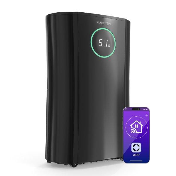 Klarstein DryFy ProConnect 24 párátlanító, 24 l/nap, 36 m², WiFi, App, LED
kijelző, 24-órás időzítő