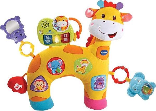 Vtech Baby Zsiráf párna – Aranyos, puha kisdedpárna játszáshoz, hason
fekvéshez és csörgő funkcióval – 0-24 hónapos babáknak