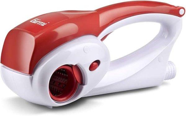 Girmi GT02 újratölthető elektromos reszelő, 12W, 2 rozsdamentes acél
görgővel, fehér/piros