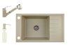 Grnit mosogat NERO Grande + kihzhat Shower csaptelep+ ad
