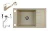 Grnit mosogat NERO Grande + kihzhat Shower csaptelep+ du