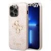 Guess PU 4G Metal Logo tok iPhone 15 Pro. szmra rzsaszn
