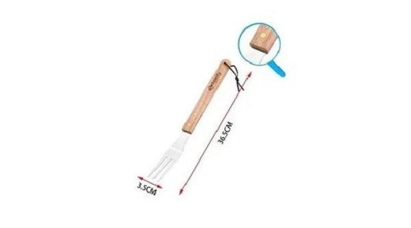36,5 cm-es fa nyelű grill húsvilla