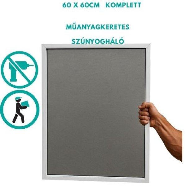 Szúnyogháló műanyag kerettel 60 x 60cm-es hálóval