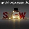 LED-es karcsonyi polcdsz - hemberes - 24 x 4 x 11 cm