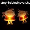 LED fnyfzr - csengetty - 2,2 m - 20 LED - melegfehr - 2