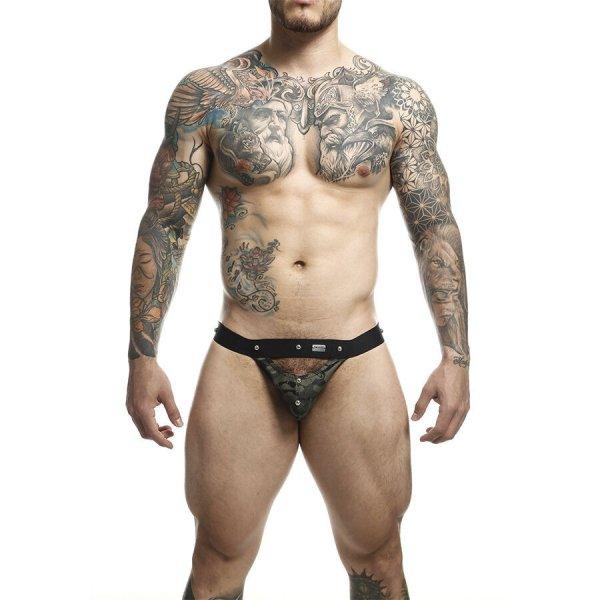 MOB - DNGN Jockstrap – sportos férfi alsónemű, zöld