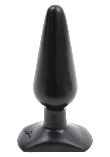 Prémium sima végbélkúp – 12 x 3,8 cm, fekete