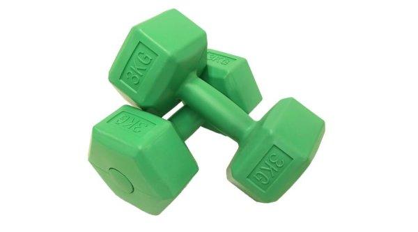 PVC kézisúlyzó, hatszögletű 2x3 kg SPARTAN