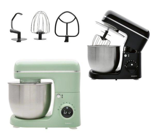 SilverCrest SKM 600 E1 pisztácia zöld / fekete 600W 5L planetáris mixer,
konyhai robotgép, digitális időzítővel, LED kijelzővel 8
sebességfokozattal