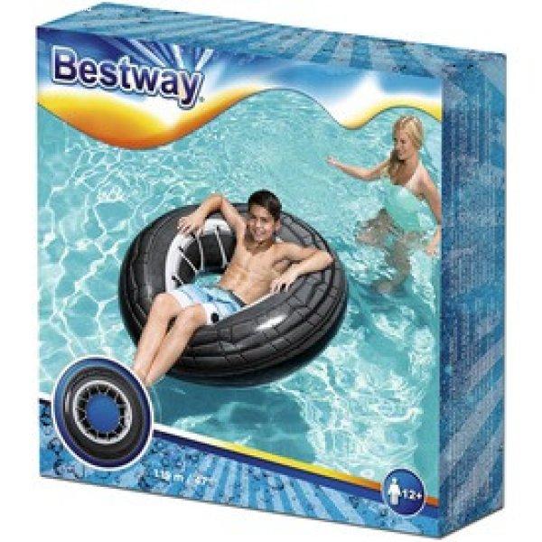 Bestway 36102 Autókerék mintás úszógumi - 119 cm