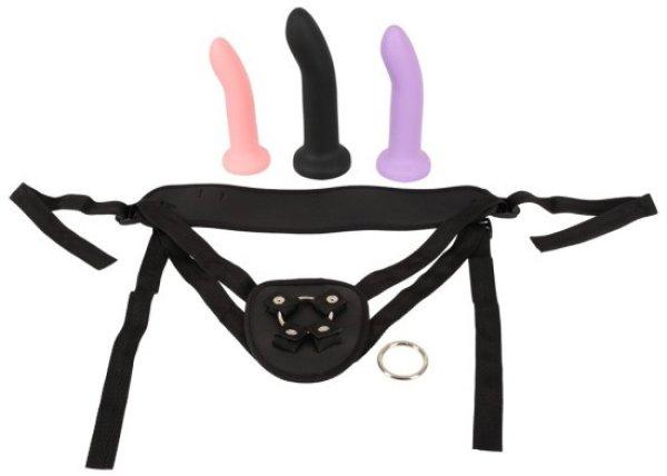 You2Toys Strap On Set Harness & 3 Liquid Silicone Dildos