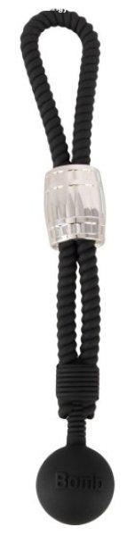 Rebel Heavy Rope Cock Strap with Ball Black
