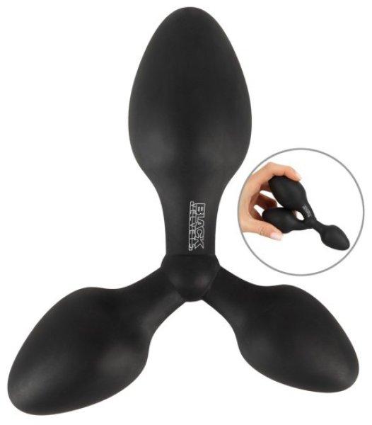 Black Velvets Training Triple Butt Plug Black