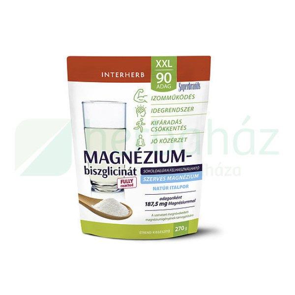 Interherb Xxl Szerves Magnézium-Biszglicinát Natúr Italpor 90 Adag 270G