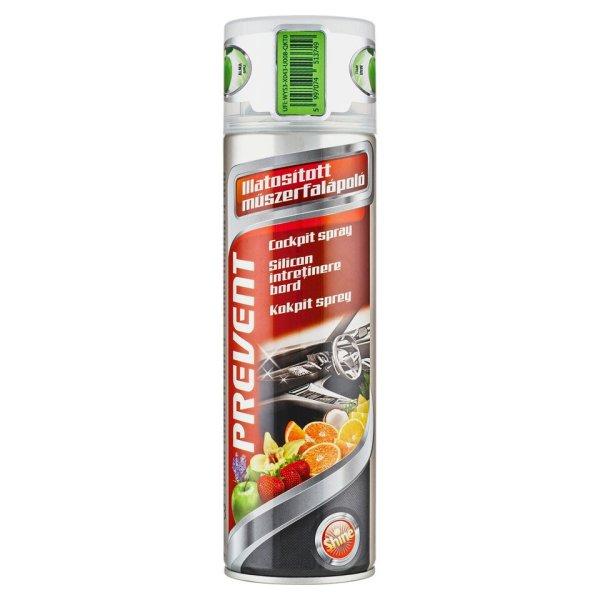 Műszerfalápoló szilikon spray, alma 500 ml, Prevent