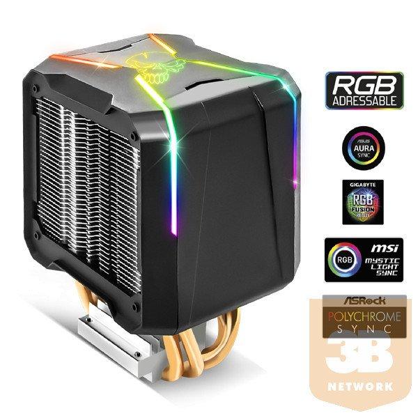 Spirit of Gamer CPU Cooler - CPU AIRCOOLER PRO ARGB (27dB; 1600 RPM; 1x12cm;
aluminium/réz)