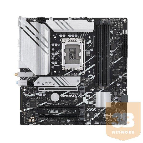 Asus Alaplap - Intel PRIME B760M-A WIFI D4 s1700 (B760, 4xDDR4 5333MHz, 4xSATA3,
2xM.2, 2xHDMI+DP)