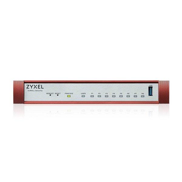ZYXEL Tűzfal 8x1-GbE port + 1xUSB 3.0 + 1xkonzol port + 1 év Security Bundle,
USGFLEX100H-EU0102F