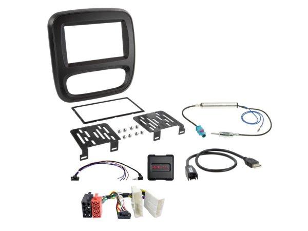 Fiat, Nissan, Opel, Renault klímaberendezés nélküli modellekhez 2DIN
szerelőkészlet autórádió cseréhez 621230-16-1