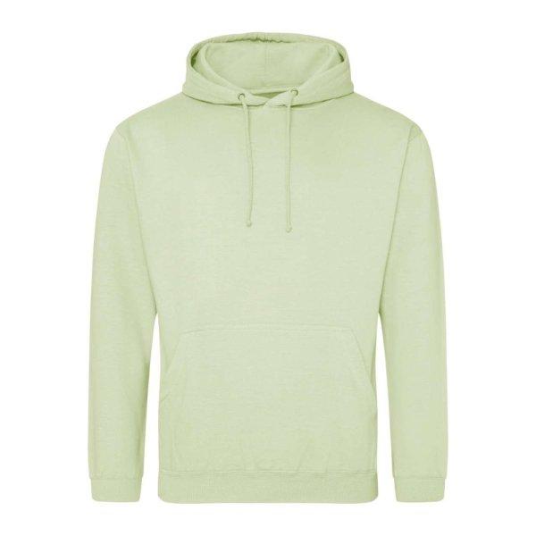 Just Hoods Uniszex laza szabású kapucnis pulóver AWJH001, Pistachio Green-M