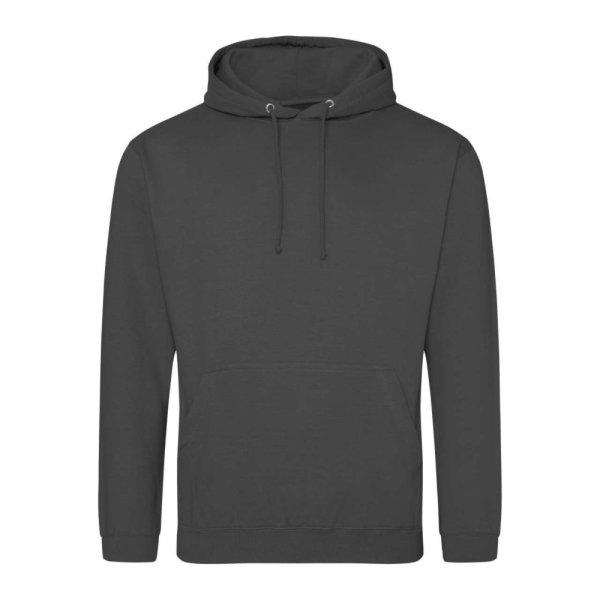Just Hoods Uniszex laza szabású kapucnis pulóver AWJH001, Steel Grey-3XL