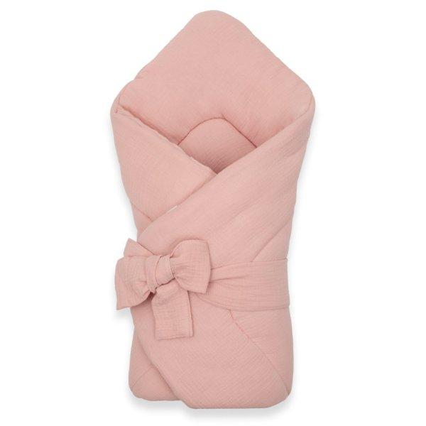 Muszlin megkötős pólya New Baby old pink