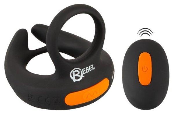 Rebel RC Scrotum Stimulator with Vibrations Black