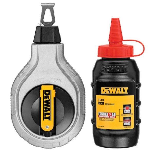 DEWALT Kicsapózsinór, 6:1, vörös krétaporral