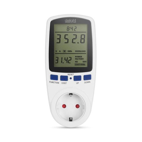 Fogyasztásmérő költségszámítás funkcióval, 240V, max. 16 A, 3680W