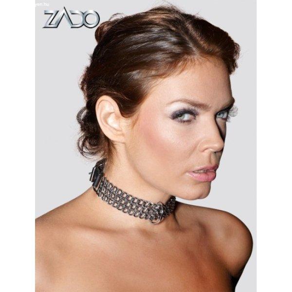 ZADO Leder Halsfessel Kette