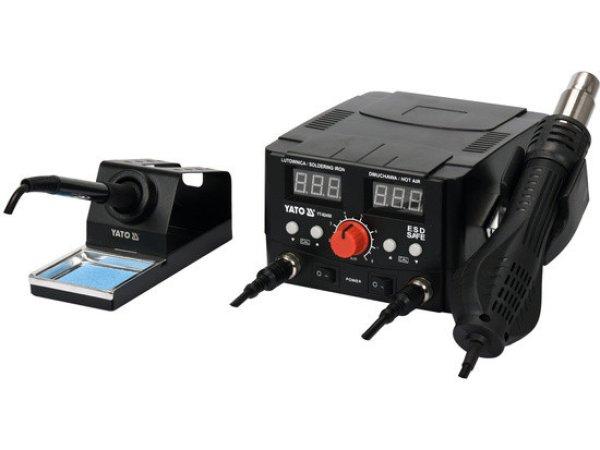 YT-82458 Forrasztó és hőlégfúvó állomás 2 az 1-ben 75 - 750 W