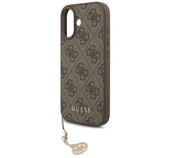 GUESS 4G CHARMS műanyag telefonvédő (textil hátlap, telefondísz) BARNA
Apple iPhone 17