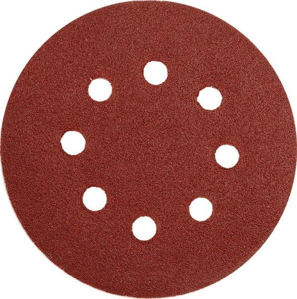 YT-83455 Csiszolótárcsa tépőzáras lyukas 125mm P120