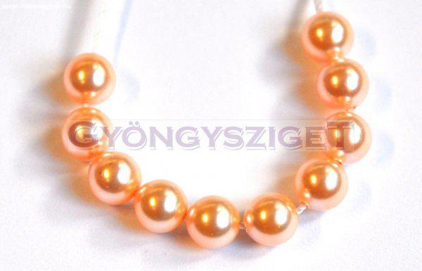 Swarovski igazgyöngy utánzat - peach -6mm