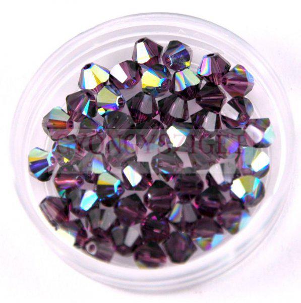 Swarovski bicone 4mm - Amethyst AB