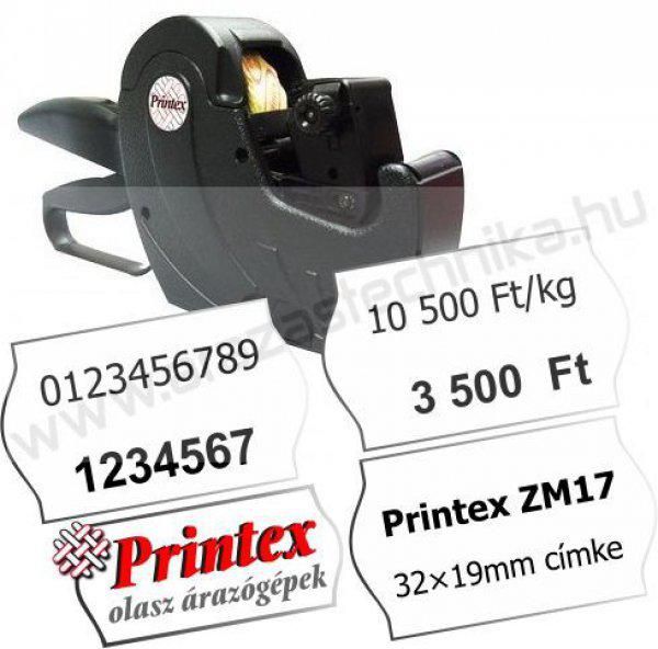 PRINTEX ZM17 kétsoros árazógép (32x19mm) - cikkszám