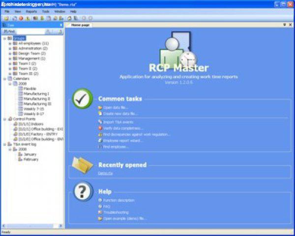  ROGER RCPMASTER6 RCP Master munkaidőnyilvántartó szoftver
