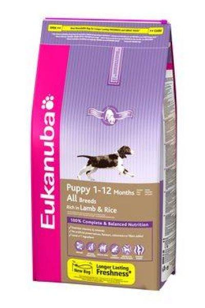 Eukanuba Puppy&Junior Rich In Lamb&Rice 1 kg