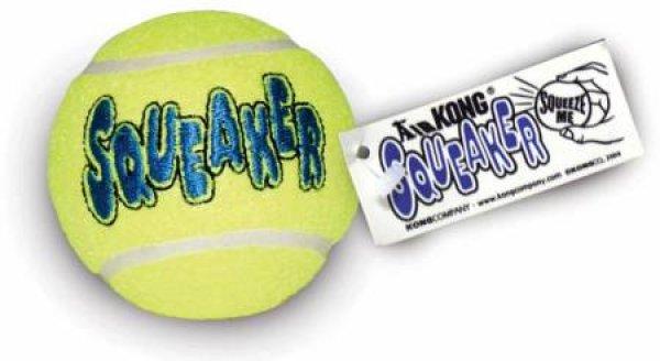 KONG Air Squeaker Tennis Ball M - 3 db