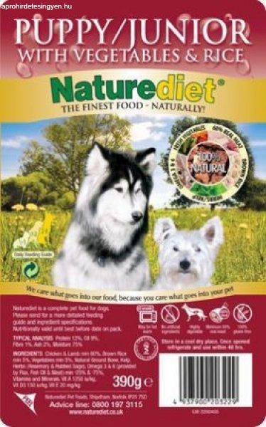 NatureDiet Kölyökkutyáknak; 18 x 390 g