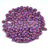 Superduo cseh prselt ktlyuk gyngy - 2.5x5mm - purple bro
