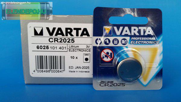 Varta CR2025 ( 6025 ) 3V Lithium B1