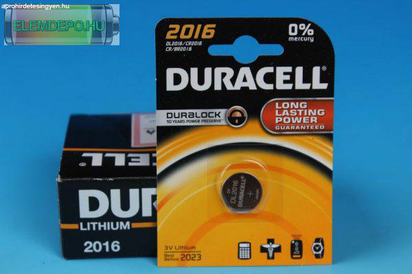 Duracell Lithium DL2016 CR2016 3V B2 ( 1db elem )