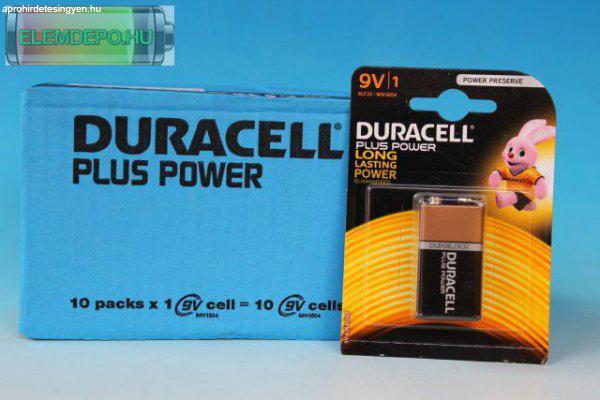 Duracell Plus Power MN1604 9V NEW +100% Extra Life