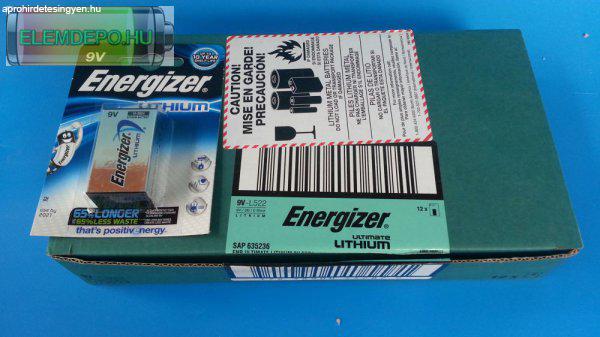Energizer Ultimate Lithium 9V elem L522