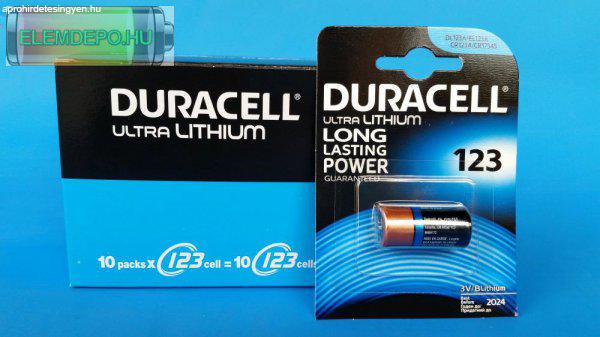 Duracell DL-CR 123A CR123 Lithium Ultra DL 123 CR17345 3V BL1 NEW